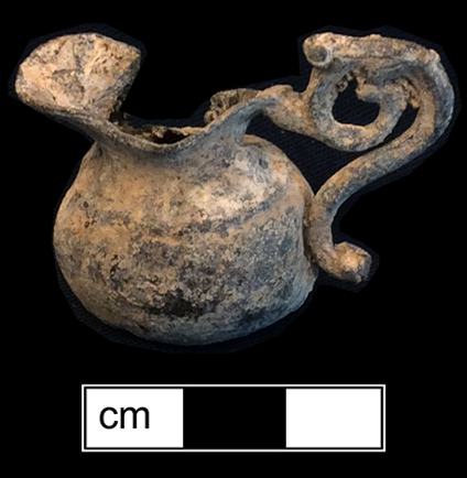 Britannia metal (pewter alloy) toy pitcher from 18BC27.